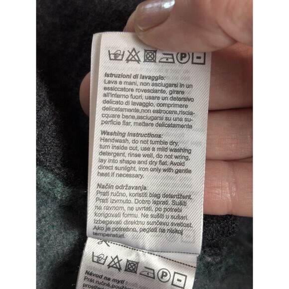 Ivko Wool Cardigan Jacket Grey Floral XXL Zip Front Long Sleeve Embroidered - Picture 6 of 16